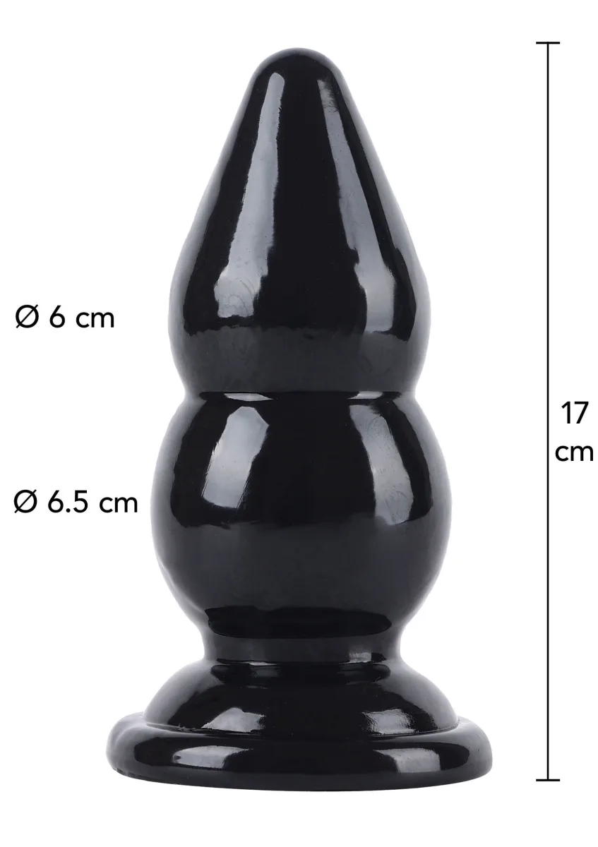 Anale plug met balletjes, groot, 17 cm