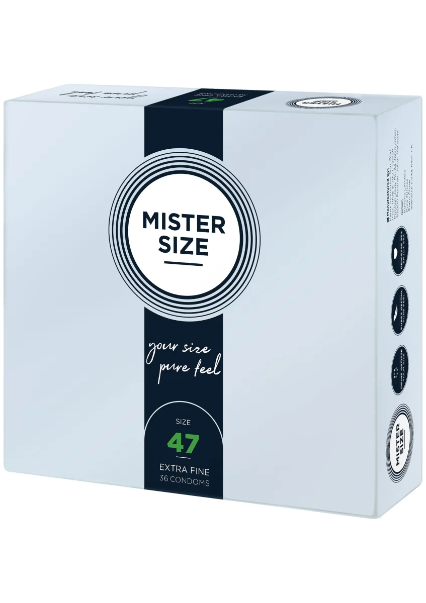 Kondómy MISTER SIZE 47 mm 36 ks