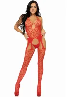 Bodystocking z bezszwowym wzorem w kształcie serca — obrazek 10