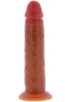 Vibrerende siliconen voorhuidpenis 24 cm — afbeelding 3