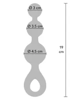 Tapón anal Crystal Trio mediano — imagen 4