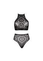 Halter Crop Top and High Waist Thong — image 3