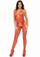Bodystocking z bezszwowym wzorem w kształcie serca — obrazek 2