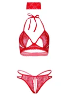 3PC Bra, Panty and Blindfold — image 7