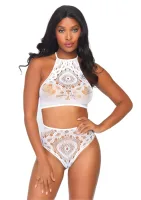 Halter Crop Top and High Waist Thong — image 2