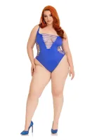 Plus Shredded Racer Back Thong Bodysuit — obrazek 14