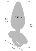 Ribbed Anal Plug Vibrating + Remote — image 8