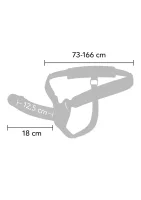 Vibračný silikónový strapon na penis s dutým penisom 18 cm — obrázok 10