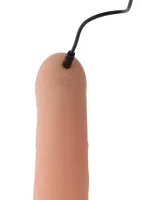 Vibračný silikónový strapon na penis s dutým penisom 18 cm — obrázok 6