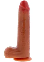 Dildo wibrujące z silikonu na napletek 23 cm — obrazek 3