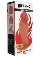 Realistický análny kolík z tekutého silikónu 16 cm — obrázok 2