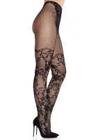Collants en dentelle Dahlia avec détail résille sur la cuisse — image 4