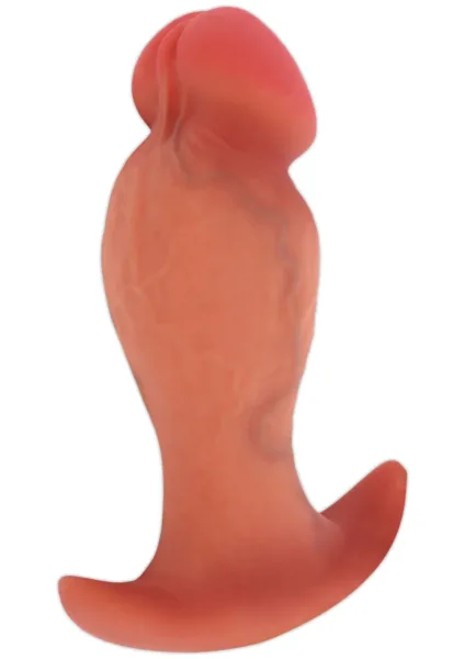 Plug anale realistico in silicone liquido, 16 cm