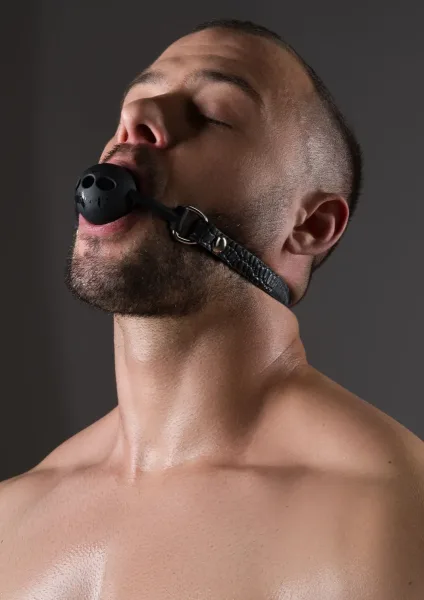 Croc-Embossed Ball Gag